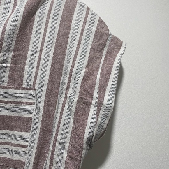 Reitman's Split Neck Henley Dress With Sash - Picture 7 of 8